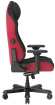 fotel gamingowy DXRacer MASTER czarno-czerwony, materiał