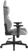 Fotel gamingowy DXRacer GLADIATOR szaro-biały, materiałowy – do długiego siedzenia 8–12 h