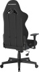 Fotel gamingowy DXRacer GLADIATOR, czarny, tkaninowy – do długiego siedzenia 8–12 h