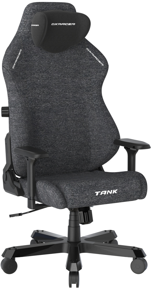 Fotel gamingowy DXRacer TANK czarny, materiał
