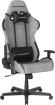 Fotel gamingowy DXRacer FORMULA szaro-czarny, tkaninowy – do długiego siedzenia 8–12 h
