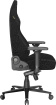 Fotel gamingowy DXRacer MARTIAN z elektrycznym sterowaniem, czarny, tkaninowy – do długiego siedzenia 8–12 h