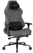 Fotel gamingowy DXRacer CRAFT XL szary, materiałowy – do długiego siedzenia 8–12 h