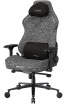 Fotel gamingowy DXRacer CRAFT XL szary, materiałowy – do długiego siedzenia 8–12 h