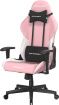 Fotel gamingowy DXRacer PRINCE różowo-biały, ekoskóra